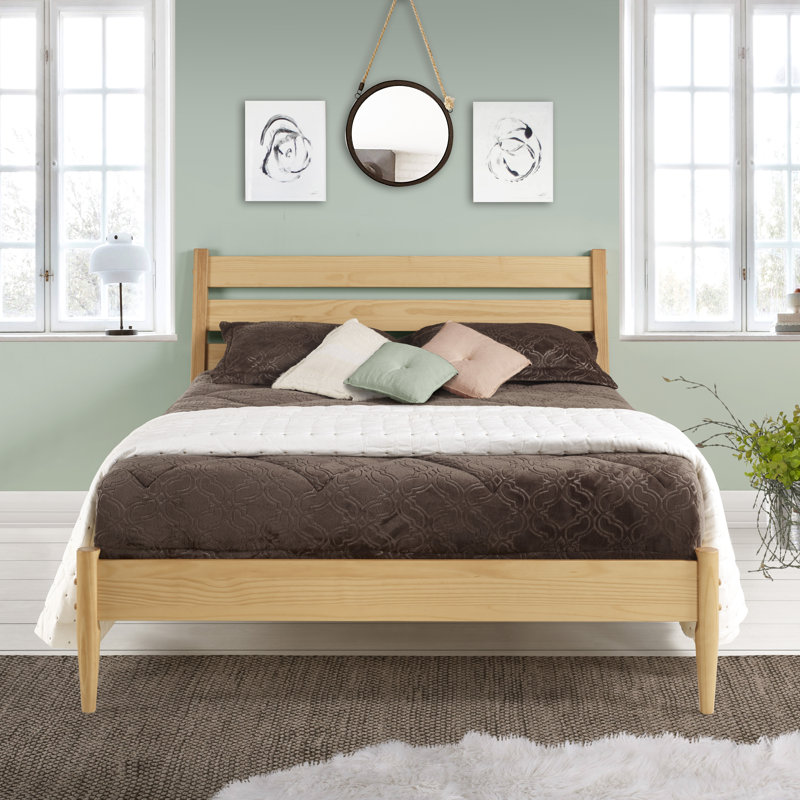 Foundstone™ Grady Queen Solid Wood Platform Bed & Reviews Wayfair